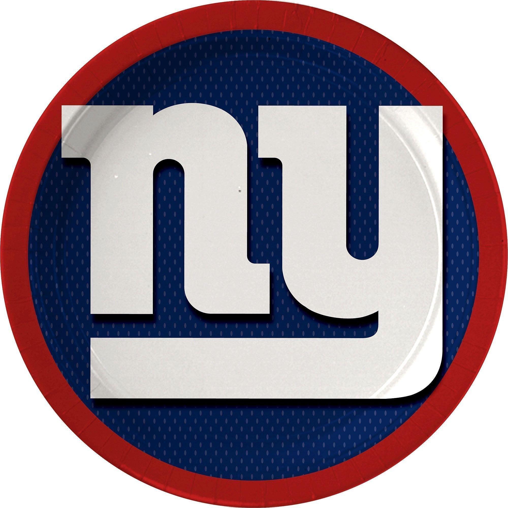 New York Giants Party Supplies Pack for 18 Guests - Kit Includes Plates, Napkins, Table Cover, Cups, Cutlery, Serving Bowl, Banner Decoration & Centerpiece